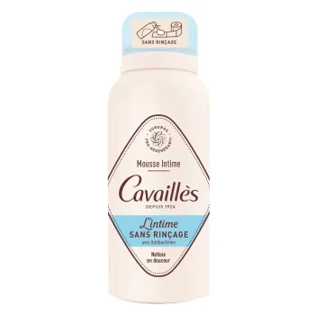 Mousse intime sans rinçage avec antibactérien Cavaillès - flacon de 100ml