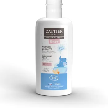 Mousse lavante bébé bio Cattier - flacon de 150 ml