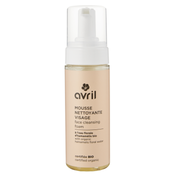 Mousse nettoyante visage bio Avril - flacon-pompe de 150 ml