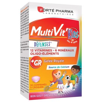 Multivit'Kids Défenses Forte Pharma - boîte de 30 comprimés à croquer