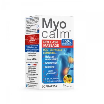 Myocalm contractions musculaires 3C Pharma - roll-on de 50ml