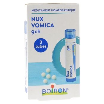 NUX VOMICA 9CH granules Boiron - 3 tubes de 4g