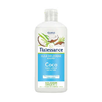 Coco bio huile vierge 100% pure Natessance - flacon de 250 ml