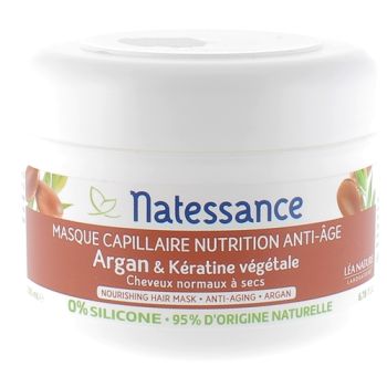 Natessance masque capillaire à l'argan Léa Nature - pot de 200 ml