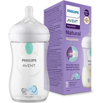 Natural Response Biberon AirFree vent +1 mois Philips - biberon de 260ml