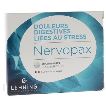 Nervopax douleurs digestives liées au stress Lehning - boîte de 80 comprimés orodispersibles