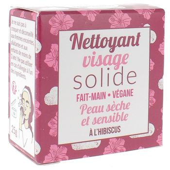 Nettoyant visage peau sèche et sensible Lamazuna - pain de 25g