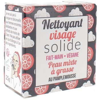 Nettoyant visage solide peau mixte à grasse Lamazuna - pain de 25g