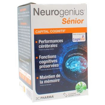 Neurogenius sénior sticks 3C Pharma - boîte de 20 sticks