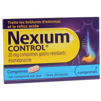 Nexium control 20 mg comprimé gastro-resistant - boite de 7 comprimés