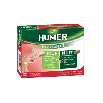 Humer Jour et Nuit nez gorge - boite de 15 comprimés