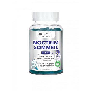 Noctrim sommeil goût framboise Biocyte - pot de 60 gommes