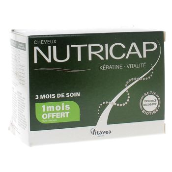 Nutricap kératine vitalité Vitavea - boite de 90 capsules