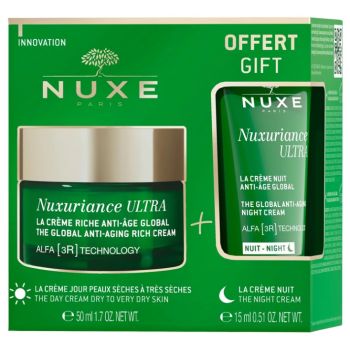 Nuxuriance Ultra La crème riche anti-âge global Nuxe - pot de 50 ml + crème nuit 15 ml offerte