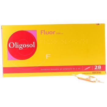 Oligosol Fluor solution buvable ampoule 2ml - boîte de 28 ampoules