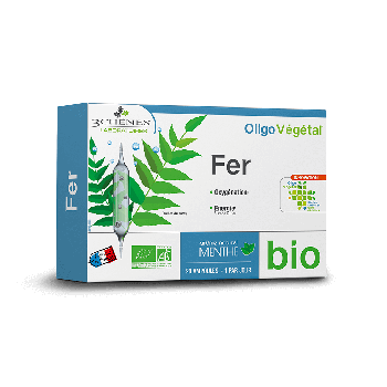 OligoVégétal Fer bio Les 3 Chênes - boîte de 20 ampoules de 10ml