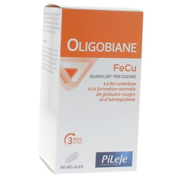 Oligobiane FeCu fer cuivre PileJe - boîte de 90 gélules