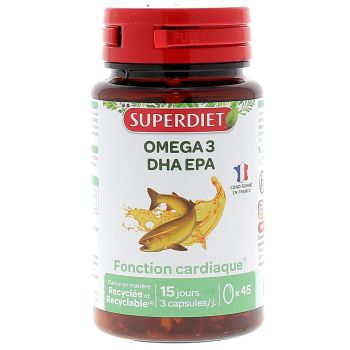 Omega 3 DHA EPA Super Diet - boite de 45 capsules