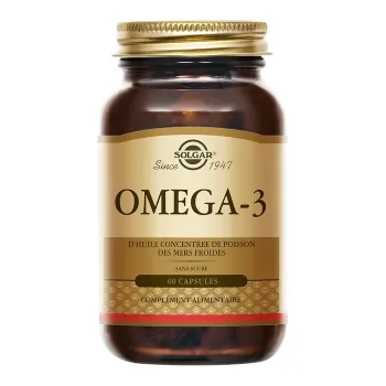 Oméga-3 cardiovasculaire Solgar - pot de 60 capsules