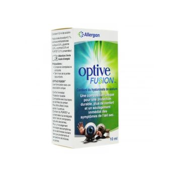 Optive Fusion Solution opthalmique Allergan - flacon de 10 ml