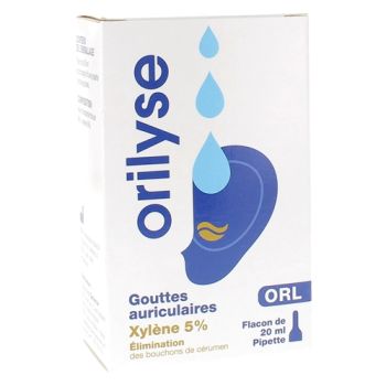 Orilyse Gouttes auriculaires Ibsa - flacon compte-gouttes de 20ml