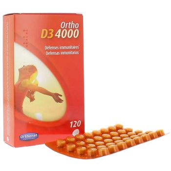 Ortho D3 4000 Défenses immunitaires Orthonat - boîte de 120 comprimés