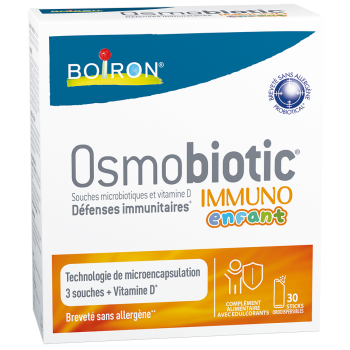 Osmobiotic Immuno enfant Boiron - boîte de 30 sticks orodispersibles