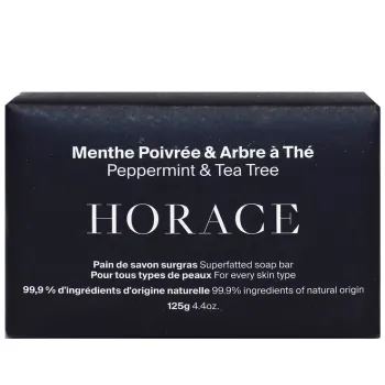 Pain de savon surgras menthe poivrée & arbre à thé Horace - pain de 125g