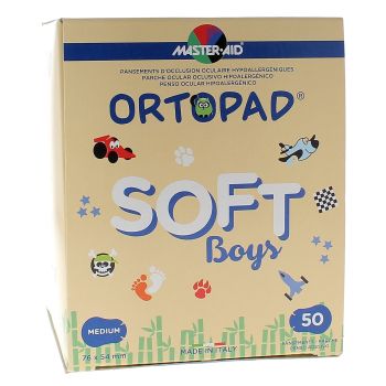 Pansement ophtalmique Soft Boys Ortopad - boîte de 50 pansements