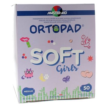 Pansement ophtalmique Soft Girls Ortopad - boîte de 50 pansements