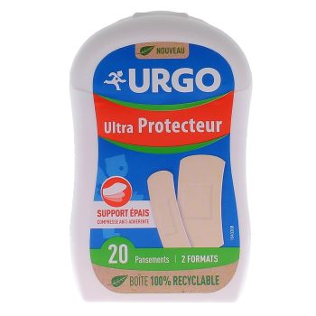 Pansement ultra-protecteur Urgo - boîte de 20 pansements de 2 formats