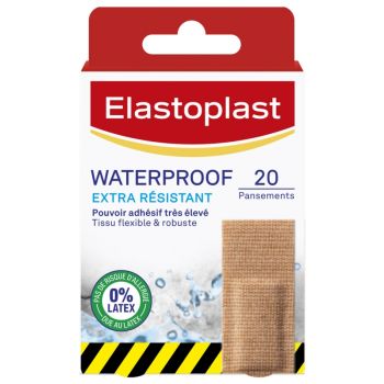 Pansement extra résistant waterproof Elastoplast - boîte de 20 pansements