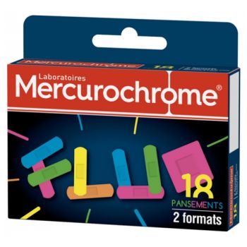 Pansements fluos Mercurochrome - boite de 18 pansements