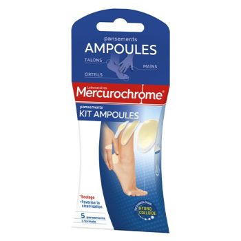 Pansements kit ampoules Mercurochrome - boîte de 5 unités