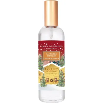 Parfum d'intérieur Cannelle-orange Collines de Provence - spray de 100ml