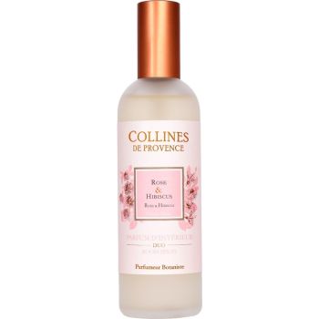 Parfum d'intérieur Rose & Hibiscus Collines de Provence - spray de 100 ml