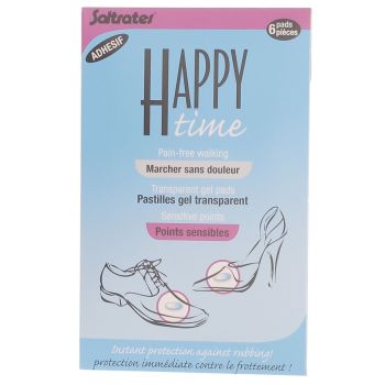 Pastilles gel transparent points sensibles happy time Saltrates - 6 pastilles