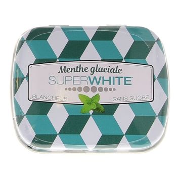 Pastilles menthe glaciale Superwhite - boîte de 50 pastilles