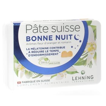 Pâte suisse bonne nuit Lehning - boite de 40 pastilles