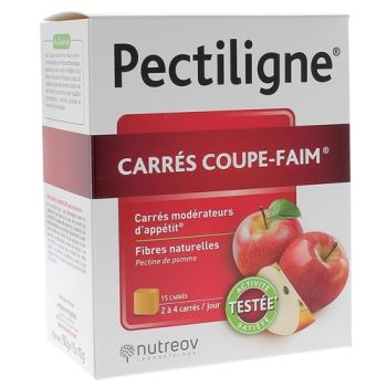 Pectiligne coupe faim Nutreov - boite de 15 carrés