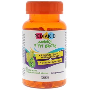 Pediakid gommes p'tit biotic Ineldea - pot de 60 gommes