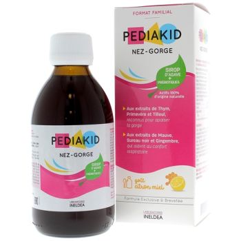 Pediakid nez-gorge goût miel citron - flacon de 250 ml