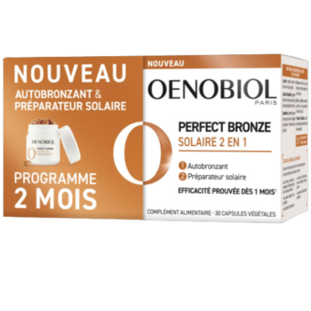 Perfect bronze solaire 2en1 Oenobiol - lot de 2 boites de 30 capsules