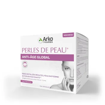 Perles de peau anti-âge global Arkopharma - boite de 60 sticks