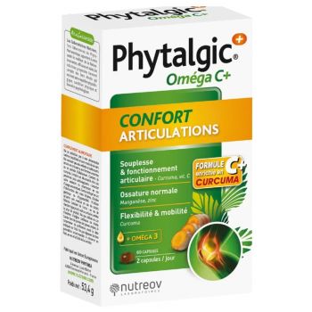 Phytalgic Oméga C+ confort articulations Nutreov - boite de 60 capsules