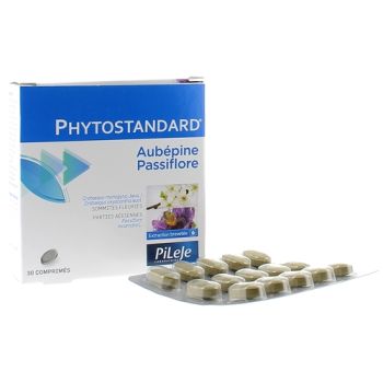 Phytostandard aubépine et passiflore Pileje - boîte de 30 comprimés