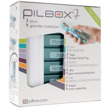 Piluliers journaliers 7 jours Pilbox - 4 grandes cases par jour