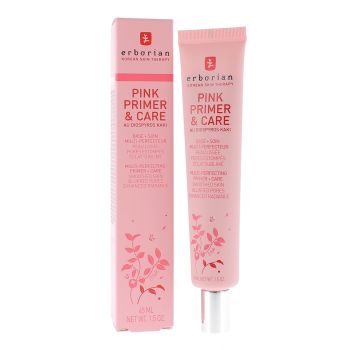 Pink Primer & Care au Diospyros Kaki Base et soin multi-perfecteur Erborian - tube de 45 ml