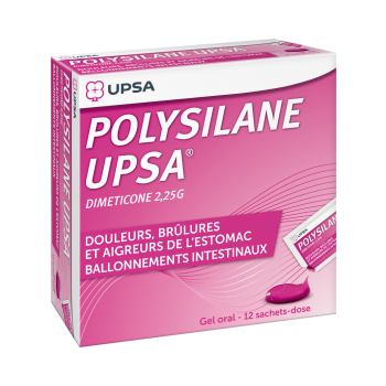 Polysilane UPSA gel oral en sachet-dose - boite de 12 sachets-doses