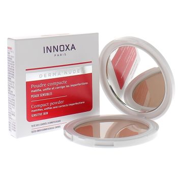 Poudre compacte teinte moyen derma'nude Innoxa - poudrier de 8 g